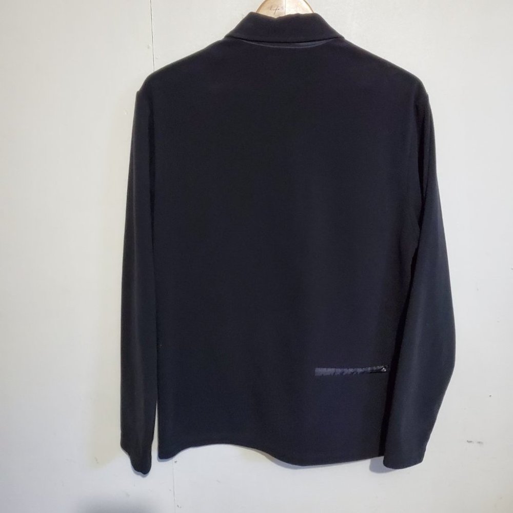 ROOTS / M / Men's Polar Fleece Wind Resistant 1/4 Zip Long Sleeve Polo Jacket - Picture 7 of 12